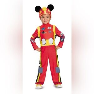 Mickey Mouse costume toddler boy car racer roadster disney club house jumpsuit